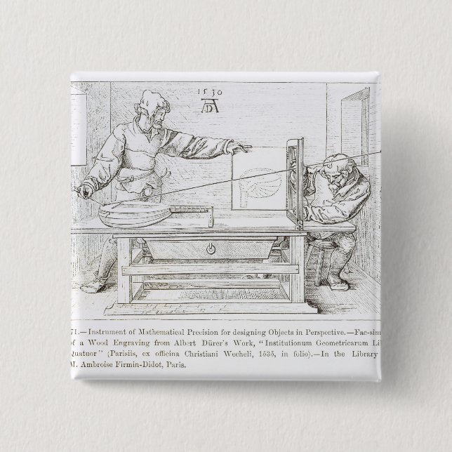 Instrument of Mathematical Precision 15 Cm Square Badge (Front)