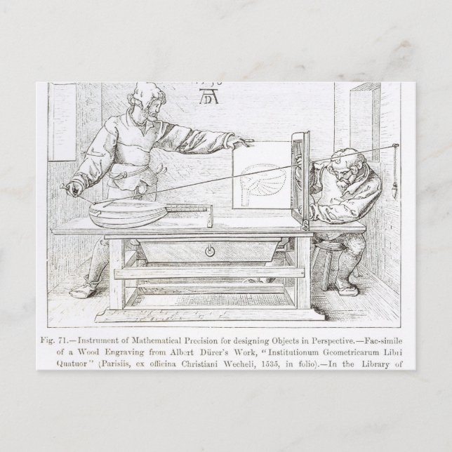 Instrument of Mathematical Precision Postcard (Front)