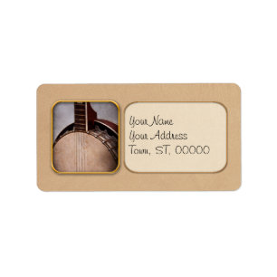 Instrument - String - A typical banjo Label