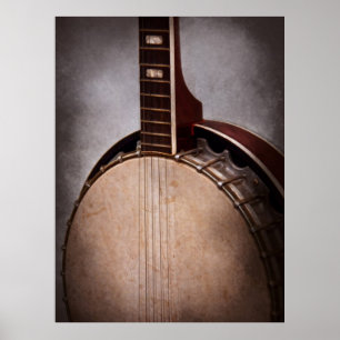 Instrument - String - A typical banjo Poster
