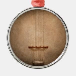 Instrument - String - I love banjo's Metal Ornament