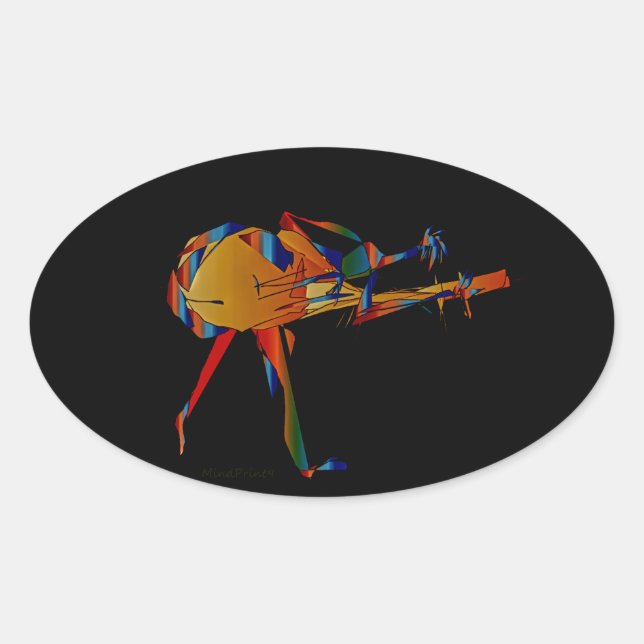 Instrumentalist Oval Sticker (Front)