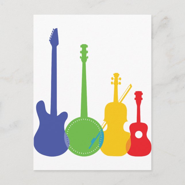 Instruments Colour Postcard (Front)