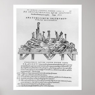 Instruments for Dissections, illustration from 'De Poster