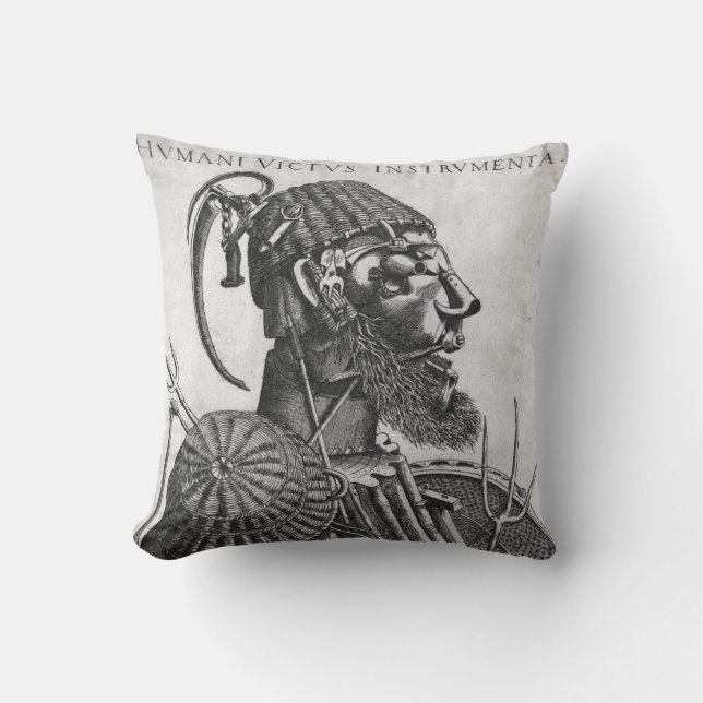 Instruments of Human Sustenance, Arcimboldo Cushion (Front)