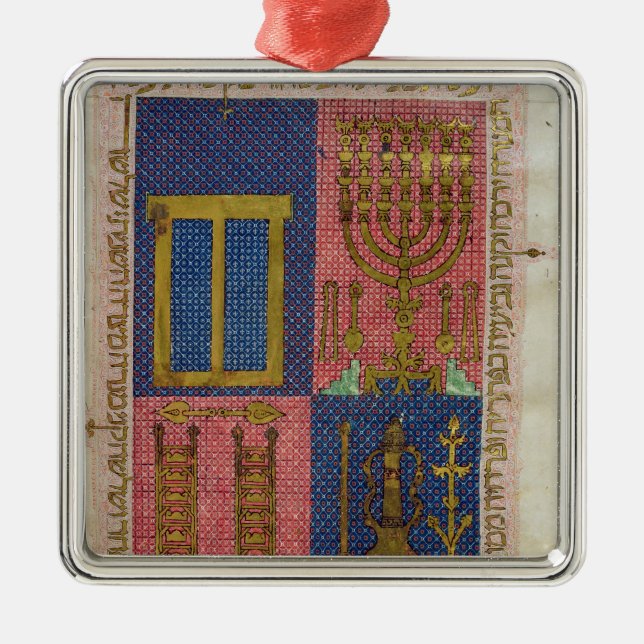 Instruments of the Temple Metal Tree Decoration (Front)