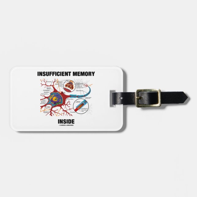 Insufficient Memory Inside (Neuron / Synapse) Luggage Tag (Front Horizontal)