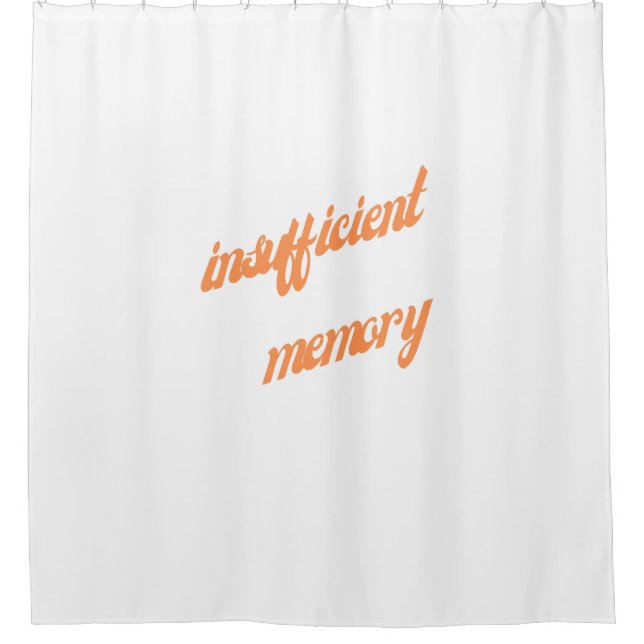 insufficient memory shower curtain (Front)