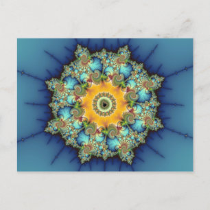 Insular - Mandelbrot Art Postcard