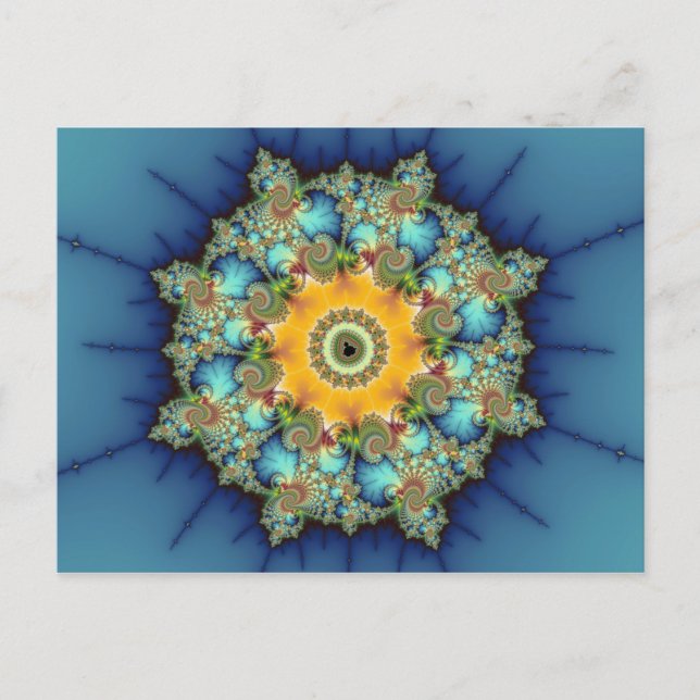 Insular - Mandelbrot Art Postcard (Front)