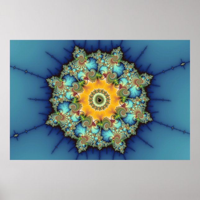 Insular - Mandelbrot Art Poster (Front)