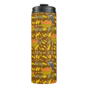 🦉 Insulated Bottle Owl and Pumpkin Patch Fall Rep