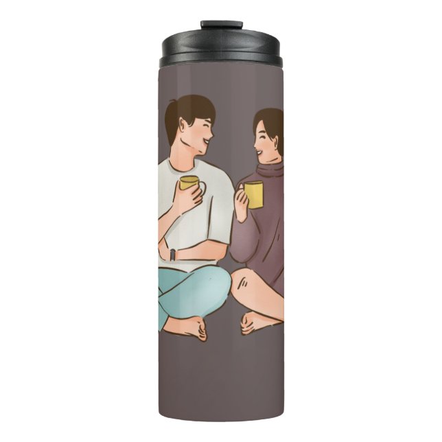 Insulated Travel Mug for Hot & Cold Beverages" (Front)