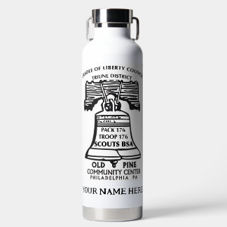Insulated Water Bottle - White (Personalised)