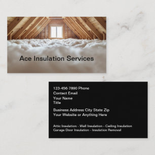 Insulation Services Contactor Business Cards