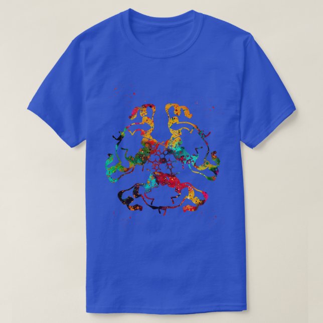 Insulin Structure 11 T-Shirt (Design Front)