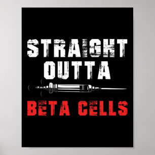 Insulin Type One Diabetes Fighter Diabetic Awarene Poster