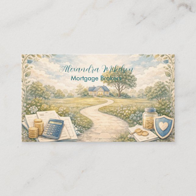 Insurance Advisor Professional Business Card (Front)