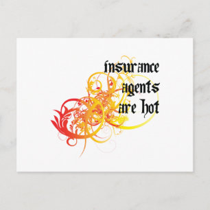 Insurance Agents Are Hot Postcard