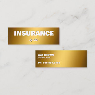 Insurance Broker Agent Mini Business Card