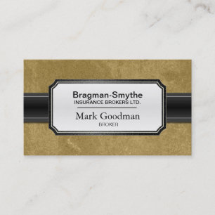 Insurance Broker Business Card - Sophisticated