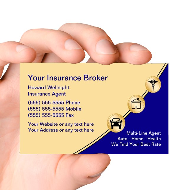 Insurance Broker Business Cards (Creator Uploaded)