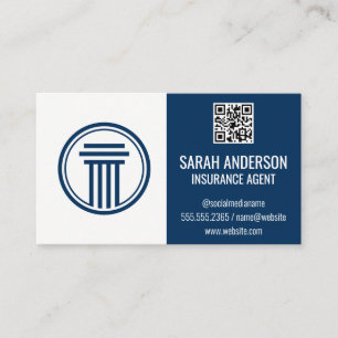 Insurance / Broker QR Scan Code Business Card