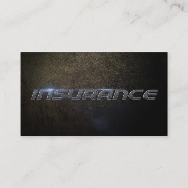 Insurance business card (Front)