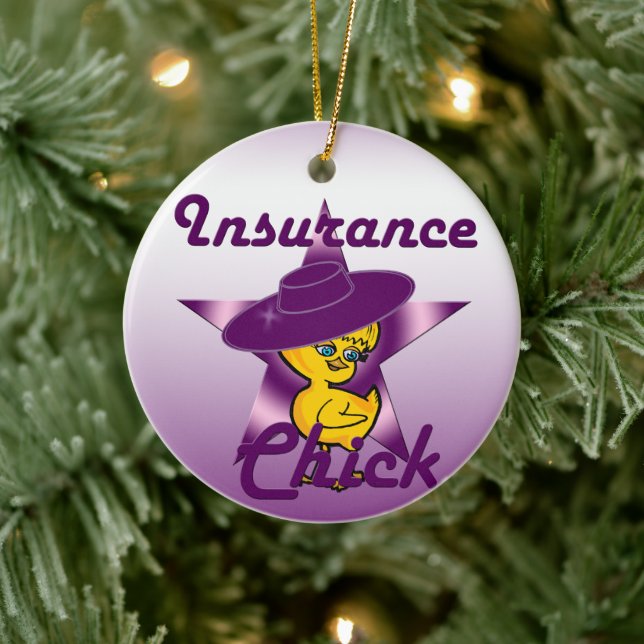 Insurance Chick #9 Ceramic Tree Decoration (Tree)