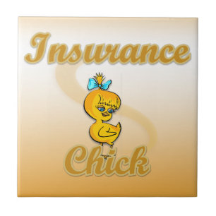 Insurance Chick Ceramic Tile