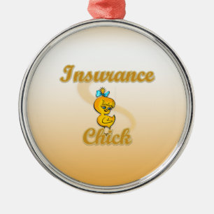 Insurance Chick Metal Tree Decoration