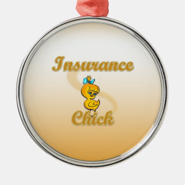 Insurance Chick Metal Tree Decoration (Front)