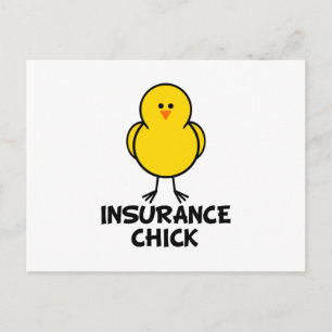 Insurance Chick Postcard