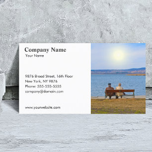 Insurance Senior Couple Business Card