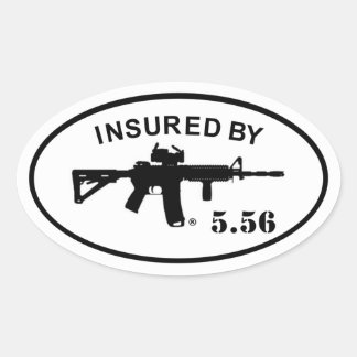 Insured By 5.56 Sticker