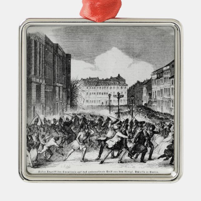 Insurrection in Berlin Metal Ornament (Front)