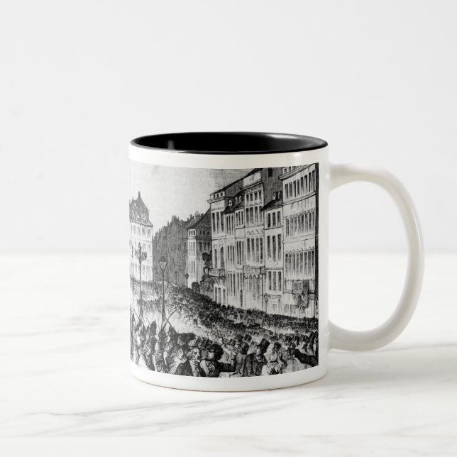 Insurrection in Berlin Two-Tone Coffee Mug (Right)