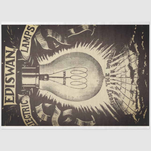 Insustrial Edison Decoupage Paper (Front)