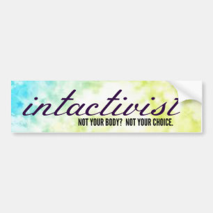 Intactivist Bumper Sticker