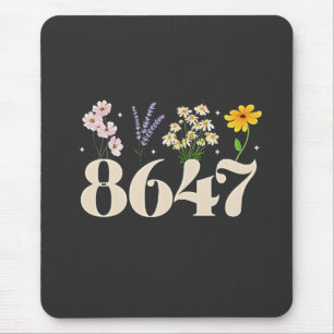 intage 8647, Anti Trump, Floral Feminist, Subtle Mouse Pad