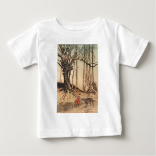 intage Arthur Rackham Red Riding Hood & Wolf Print Baby T-Shirt