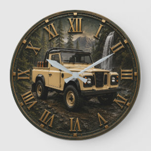 intage Off-Road 4x4 Outdoor Explorer Gift Large Clock