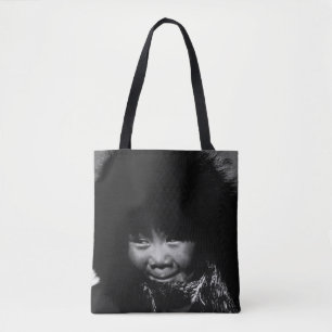intage USA Alaska eskimo child Tote Bag