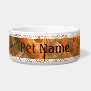 Integrity Abstract Art Dog Bowl