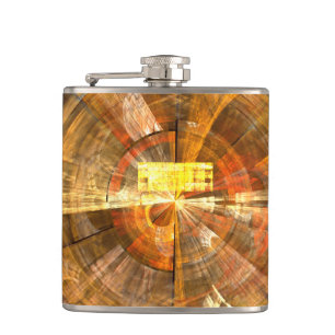 Integrity Abstract Art Hip Flask