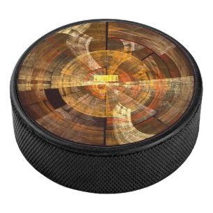 Integrity Abstract Art Hockey Puck