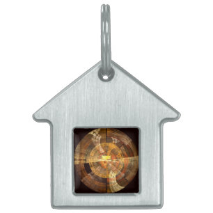 Integrity Abstract Art House Pet Name Tag