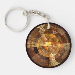 Integrity Abstract Art Key Ring