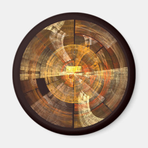Integrity Abstract Art Round Magnet