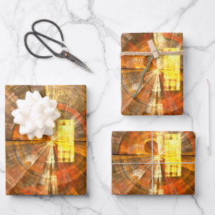 Integrity Abstract Art Wrapping Paper Sheet
